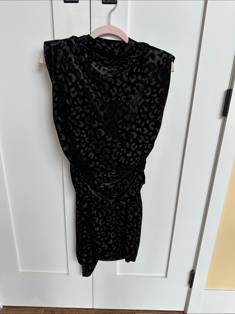 Miami Lace Black Velvet Leopard Burnout Sleeveless 2-Piece dress